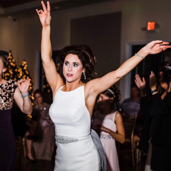 Mikaella Crepe Wedding Dress - Picture 6 of 8